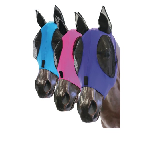 Kool Master Lycra PullOn Fly Mask for Horses Saddlery Trading